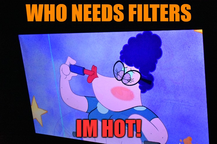 WHO NEEDS FILTERS; IM HOT! | made w/ Imgflip meme maker