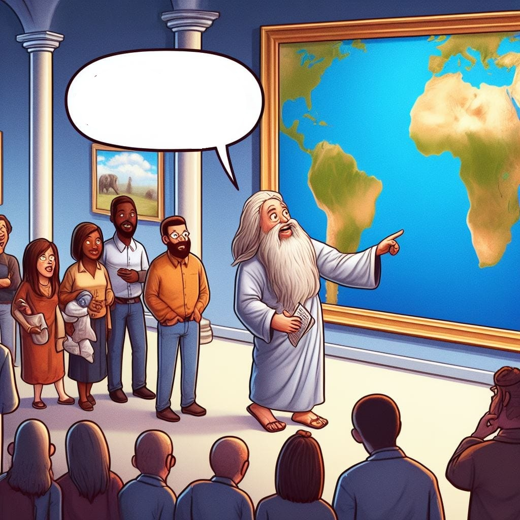 GOD TOUR GUIDE EARTH MAP Blank Meme Template