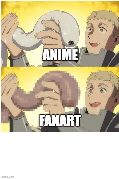 dungeon meshi | ANIME; FANART | image tagged in nsfw | made w/ Imgflip meme maker