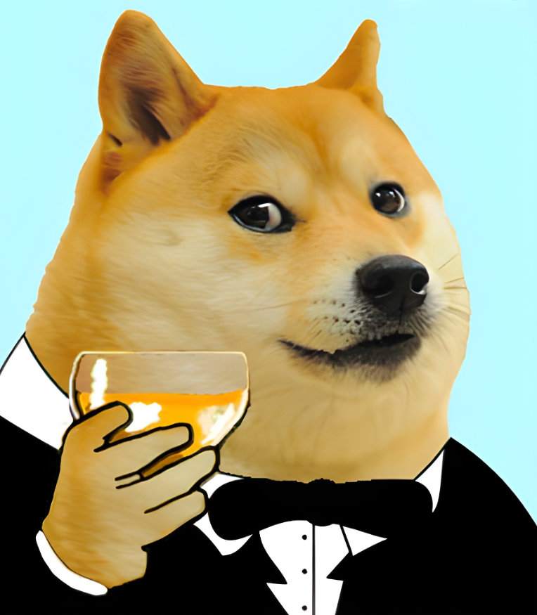 High Quality Cheers doge Blank Meme Template