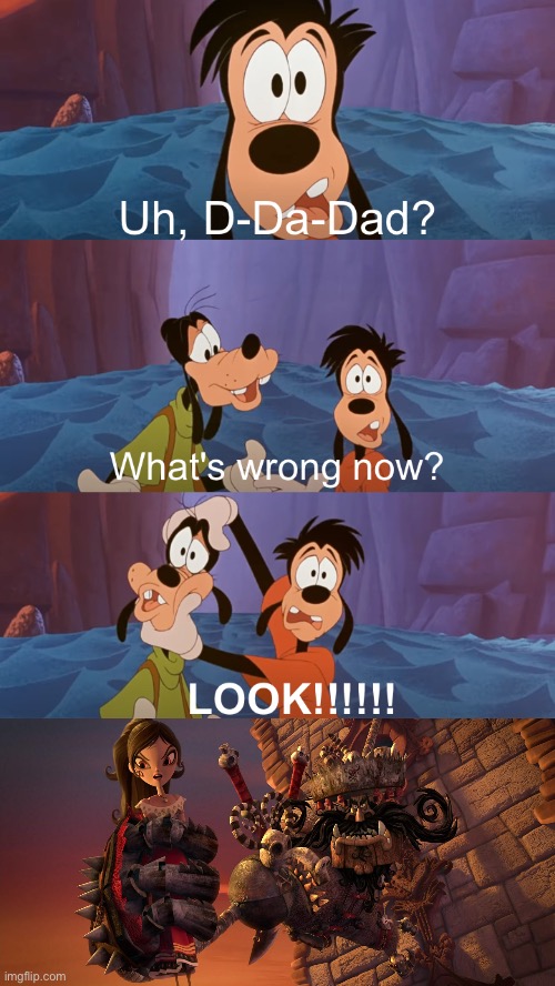 Max and Goofy See Chakal | image tagged in disney,disney plus,deviantart,goofy,mexico,mexican | made w/ Imgflip meme maker