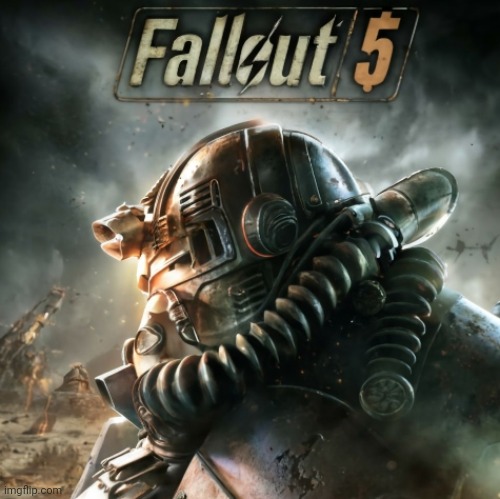 Some concept art I made for the fallout 5 cover | image tagged in fallout | made w/ Imgflip meme maker