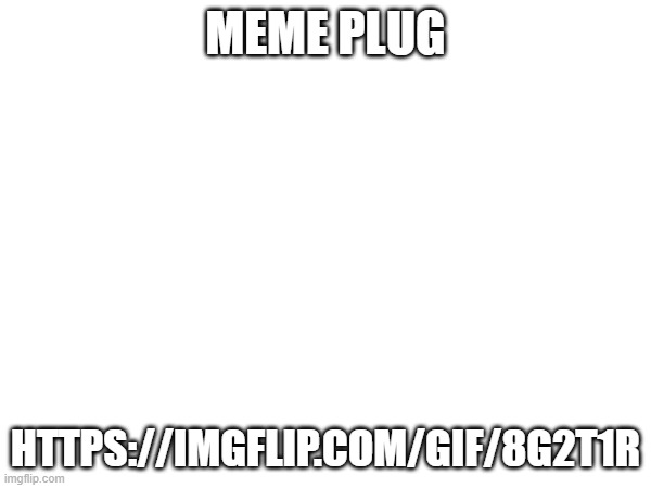 MEME PLUG; HTTPS://IMGFLIP.COM/GIF/8G2T1R | image tagged in plug | made w/ Imgflip meme maker