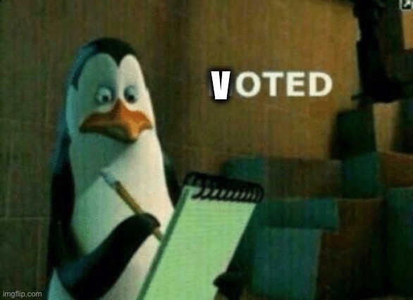 Penguin noted | V | image tagged in penguin noted | made w/ Imgflip meme maker