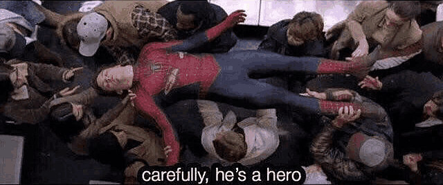 High Quality Spiderman Hero Blank Meme Template