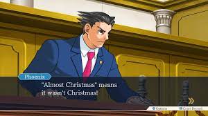 Ace Attorney Almost Christmas Blank Meme Template