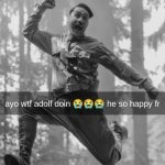 guys I'm submitting an unsubmitted image to say this: the meme generator doesnt work for me help | image tagged in ayo wtf adolf doin | made w/ Imgflip meme maker