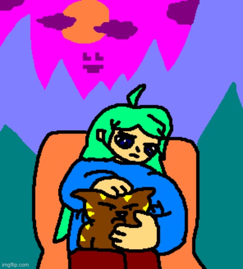 Art in the ancient past of this world… how did these two who live in the present get here? I don’t know | image tagged in drawing | made w/ Imgflip meme maker