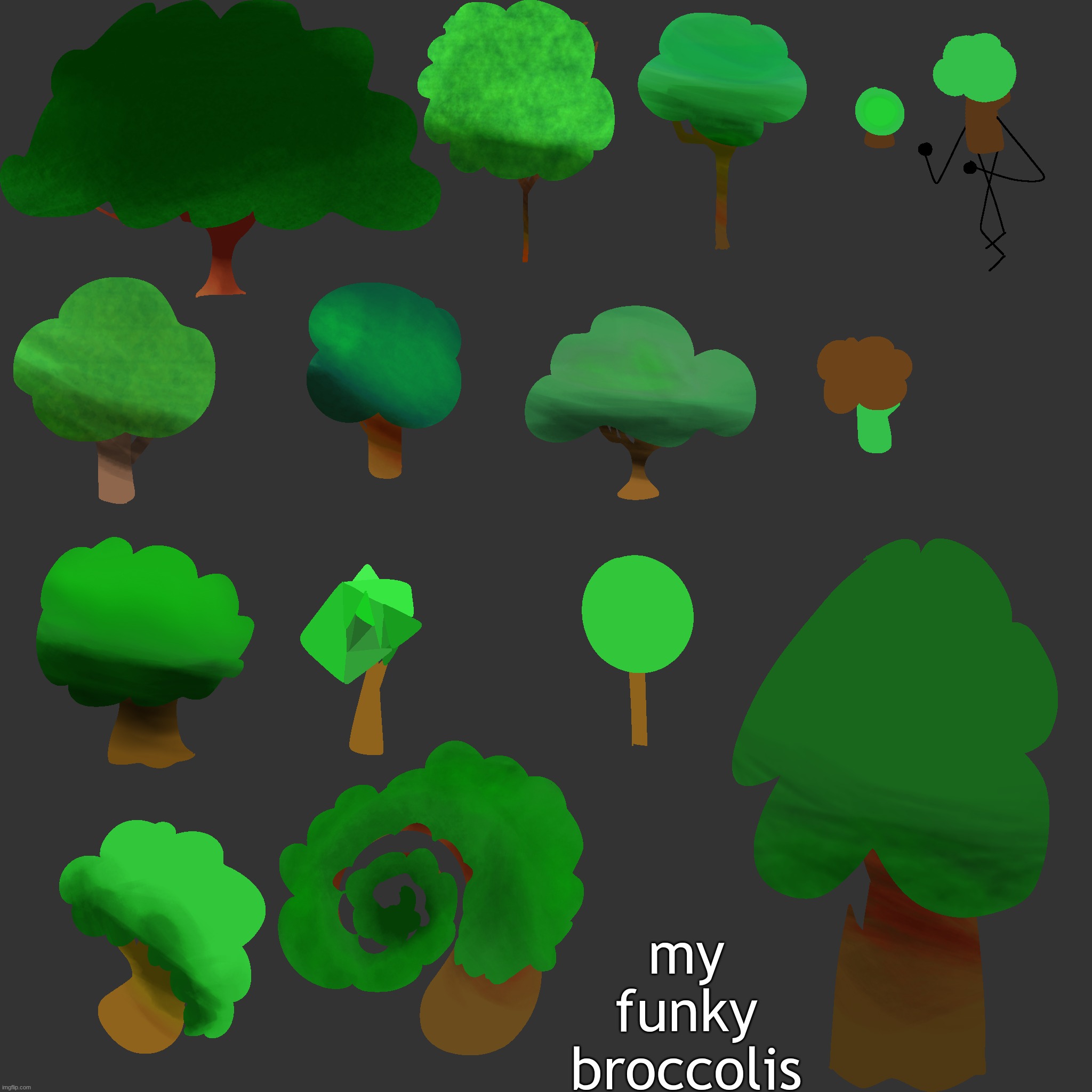 my funky broccolis | made w/ Imgflip meme maker