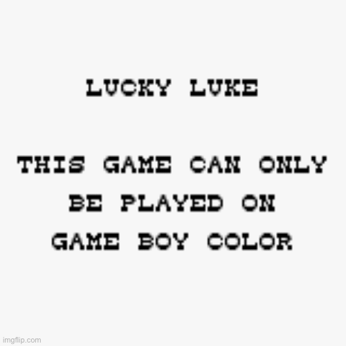 Lucky Luke game boy lockout | image tagged in gifs,monochrome,gaming | made w/ Imgflip images-to-gif maker