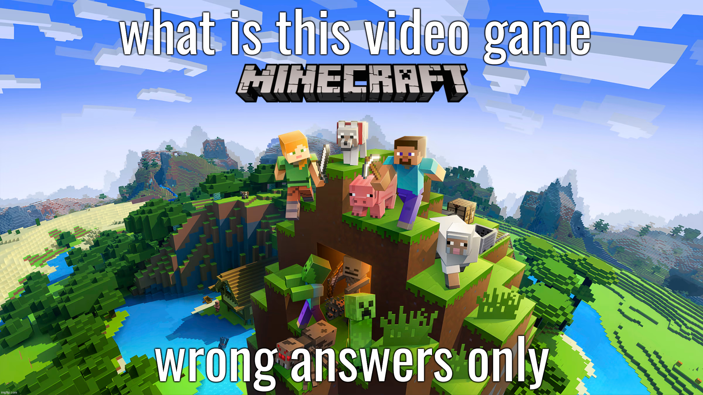 what is this video game; wrong answers only | made w/ Imgflip meme maker