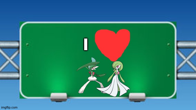 The Road Sign of wisdom loves Gallade and Gardevoir as a couple | I | image tagged in road sign,pokemon | made w/ Imgflip meme maker