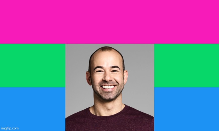 Polymer (Poly-Murr) | image tagged in polysexual,polysexual flag,lgbtq,murr,impractical jokers,puns | made w/ Imgflip meme maker