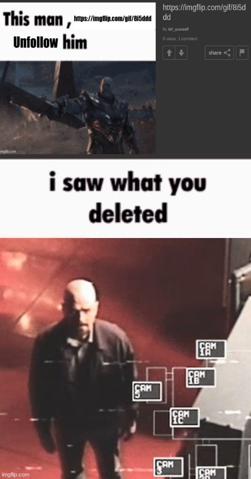we saw | image tagged in i saw what you deleted | made w/ Imgflip meme maker
