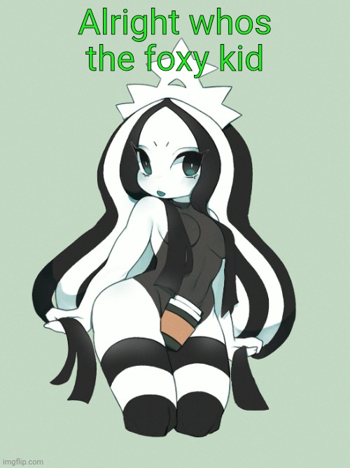 Hoffnar's Art | Alright whos the foxy kid | image tagged in hoffnar's art | made w/ Imgflip meme maker