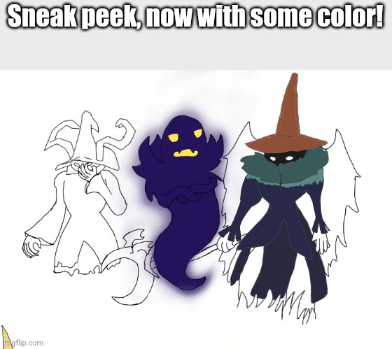 Progress is going smoothly | Sneak peek, now with some color! | image tagged in progress | made w/ Imgflip meme maker