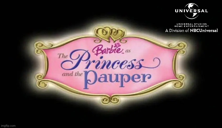 Barbie as the Princess and the Pauper (2004) | image tagged in barbie,universal studios,deviantart,princess,mark twain,girl | made w/ Imgflip meme maker