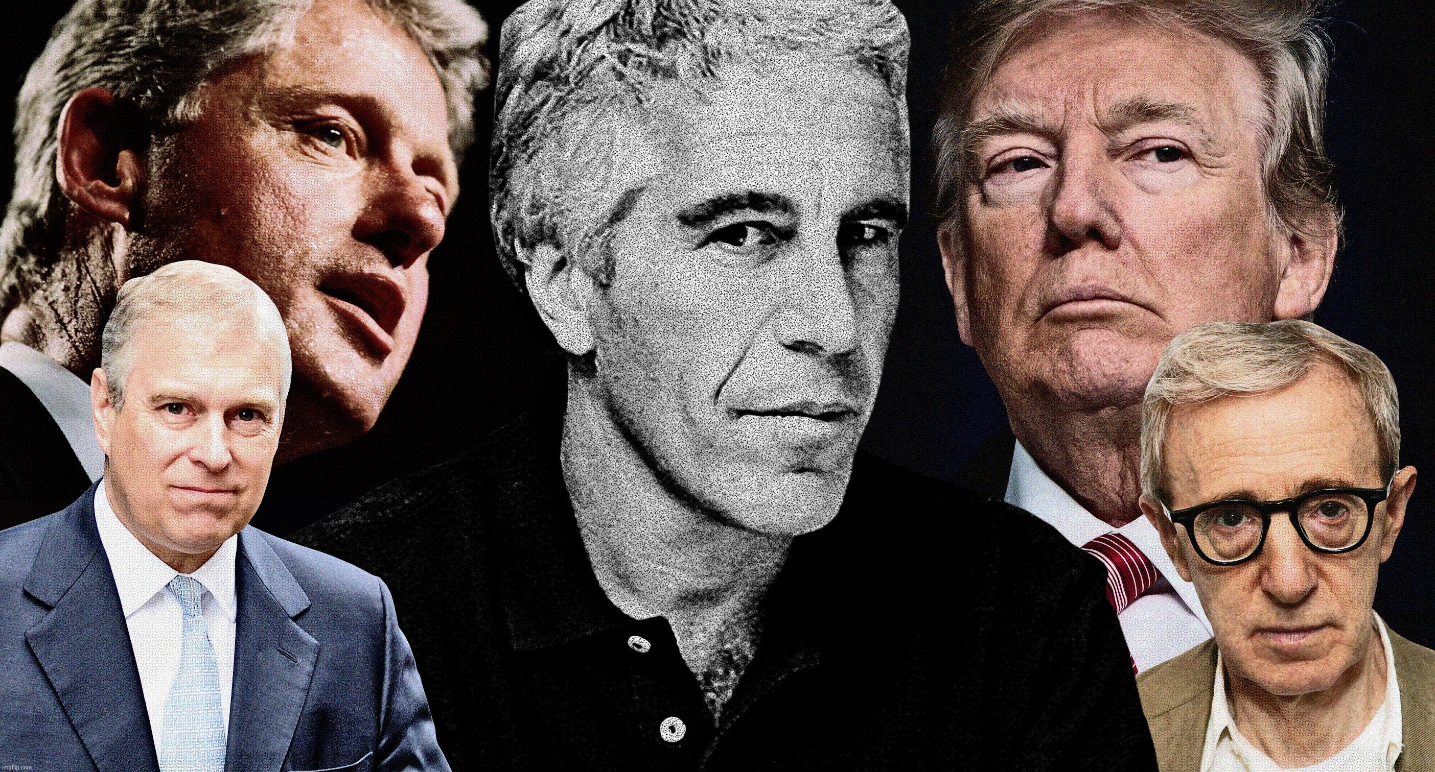 image tagged in trump,epstein,bill clinton,prince andrew | made w/ Imgflip meme maker
