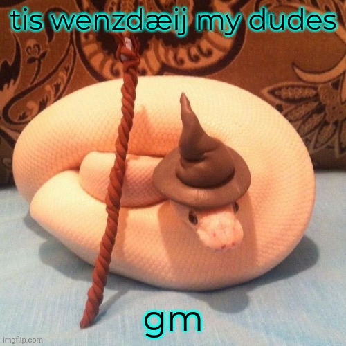 tis wenzdæĳ my dudes; gm | made w/ Imgflip meme maker