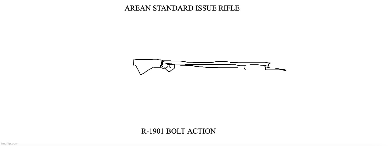im bad at drawing ik ik but heres the rifle that the arean military uses | made w/ Imgflip meme maker