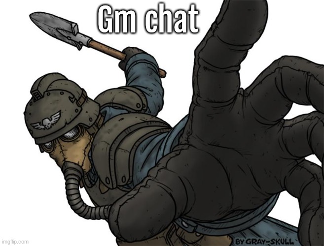 Uh oh | Gm chat | image tagged in uh oh,im,finna,shovel,yo,ass | made w/ Imgflip meme maker