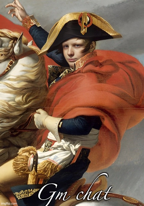 Murderous is Napoleon Bonaparte confirmed | Gm chat | image tagged in murderous is napoleon bonaparte confirmed | made w/ Imgflip meme maker