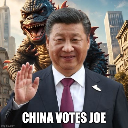 China | CHINA VOTES JOE | image tagged in china,memes,funny | made w/ Imgflip meme maker