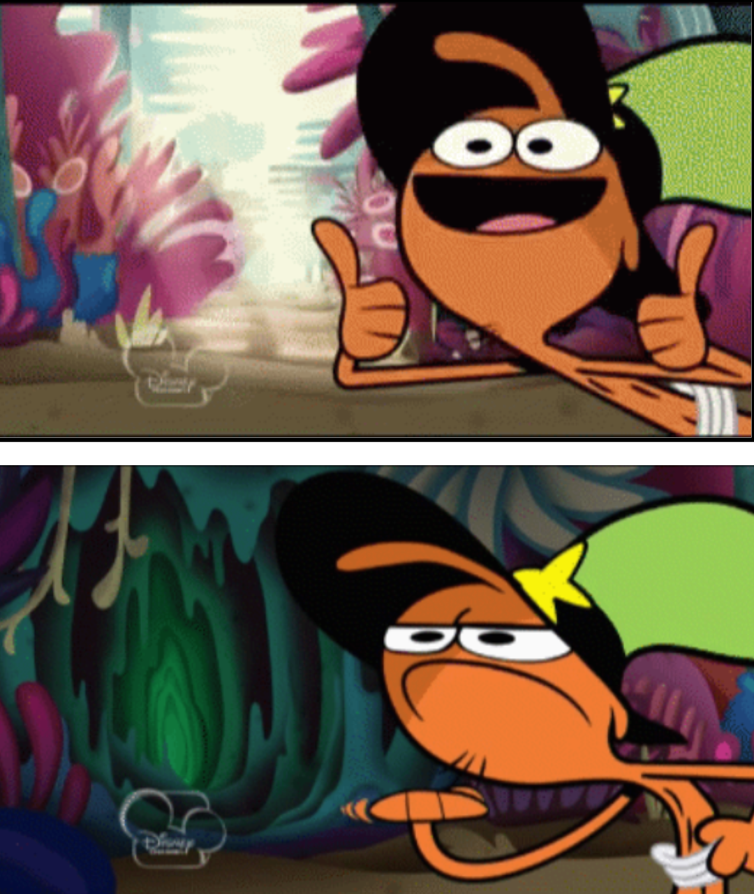 High Quality Wander Over Yonder Thumbs Up Head Shake Blank Meme Template