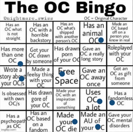 lol | image tagged in the oc bingo | made w/ Imgflip meme maker
