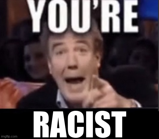 A random comment | RACIST | image tagged in you're x blank | made w/ Imgflip meme maker