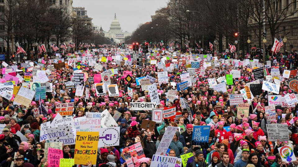 Women's March 2017 Washington, D.C. protest Blank Meme Template