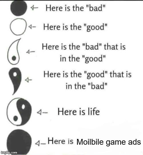 Here is the bad | Moilbile game ads | image tagged in here is the bad | made w/ Imgflip meme maker