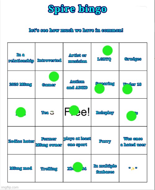 everyone do this to honor spire | image tagged in spire bingo | made w/ Imgflip meme maker