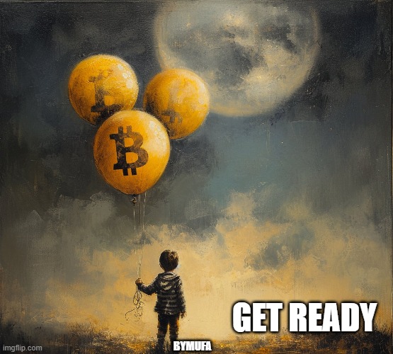 to the moon | BYMUFA; GET READY | image tagged in bitcoin,moon | made w/ Imgflip meme maker