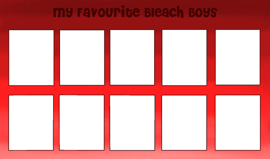 my favorite bleach boys Blank Meme Template