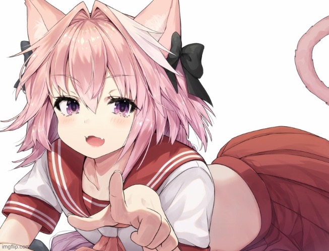 astolfo pointing | image tagged in astolfo pointing | made w/ Imgflip meme maker