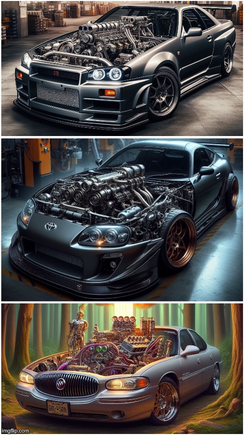 Skyline, Supra, or LeSabre? | image tagged in tuner | made w/ Imgflip meme maker