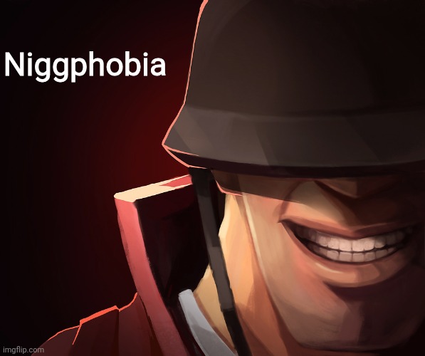 Soldier custom phobia | Niggphobia | image tagged in soldier custom phobia | made w/ Imgflip meme maker