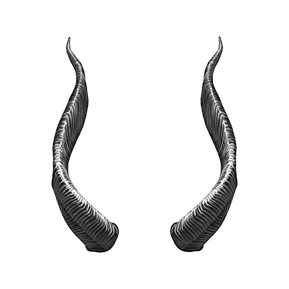 Transparent background demon animal horns Blank Meme Template