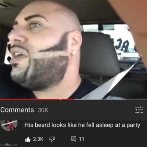 what was he thinking when he made his beard like this | image tagged in memes,funny,insults,youtube | made w/ Imgflip meme maker