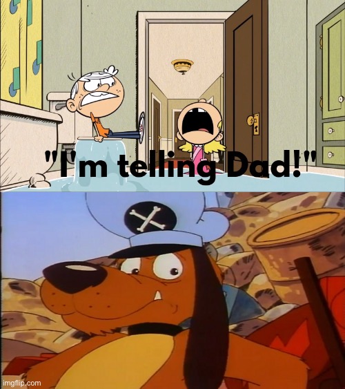Title in the Description | image tagged in the loud house,lincoln loud,deviantart,80s,dog,cartoon | made w/ Imgflip meme maker