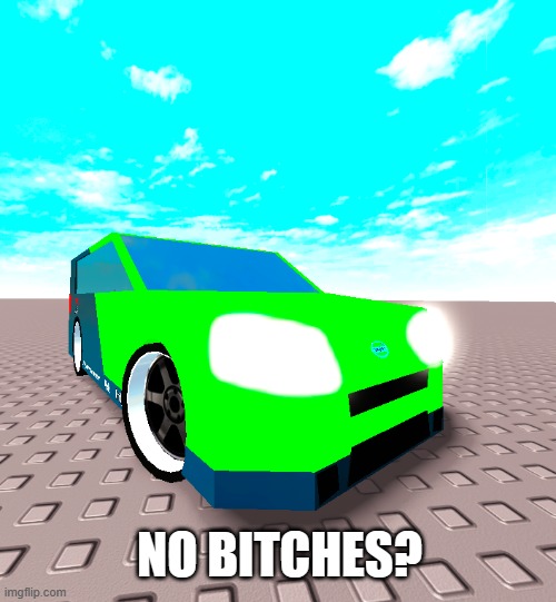 No Bitches? | NO BITCHES? | image tagged in car memes,toyota,memes,megamind no bitches | made w/ Imgflip meme maker