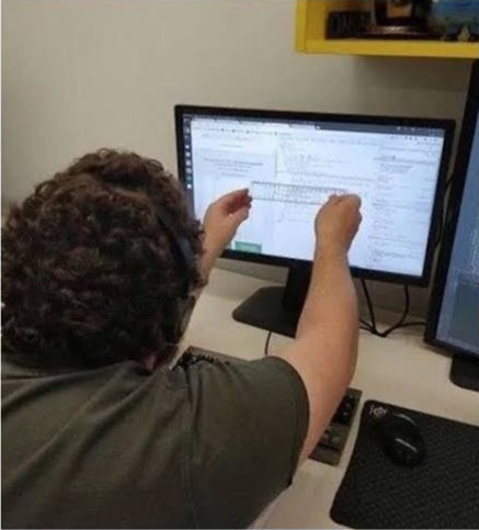Measuring screen with ruler Blank Meme Template