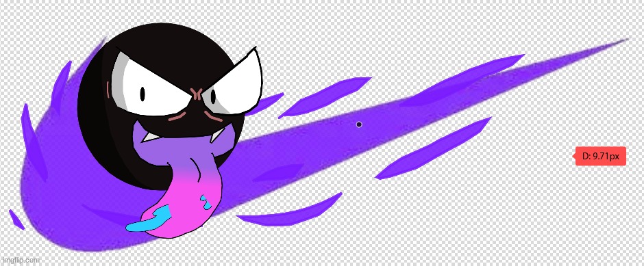 Flipped the NIKE logo into a gastly cause yes | image tagged in pokemon,nike swoosh | made w/ Imgflip meme maker