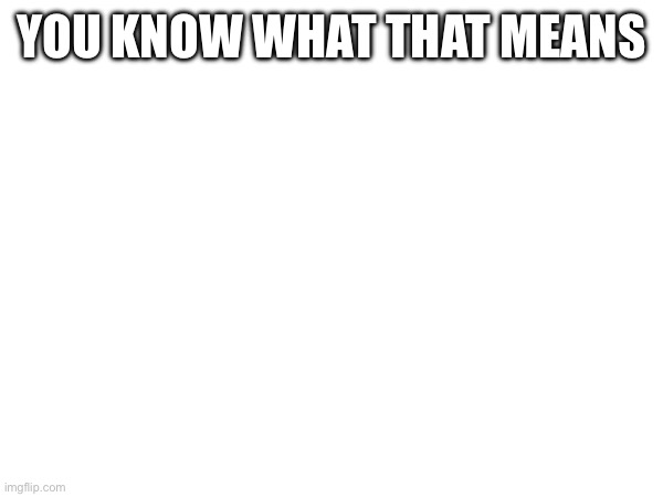 YOU KNOW WHAT THAT MEANS | made w/ Imgflip meme maker