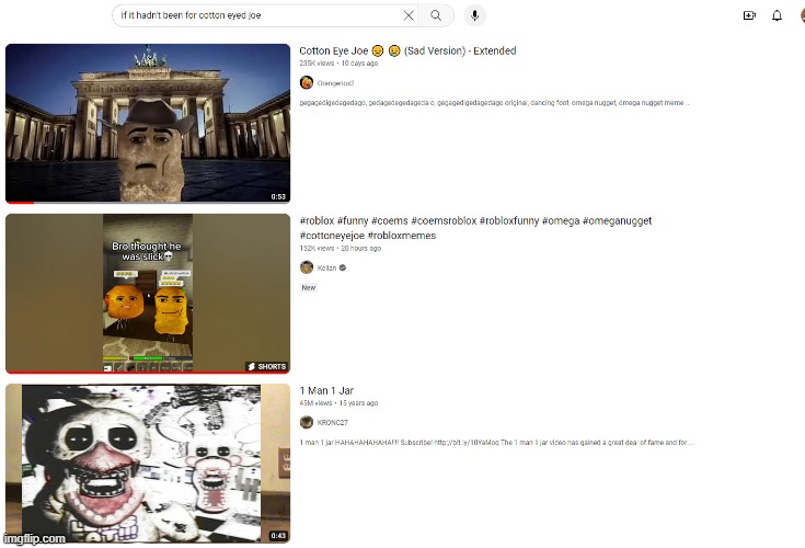 Bro I was just searching the chicken nugget, why the fuck is it showing 1 m** 1 j** | made w/ Imgflip meme maker