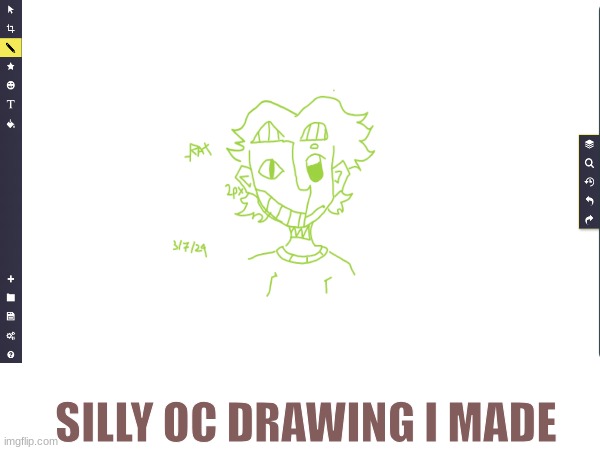 SILLY OC DRAWING I MADE | made w/ Imgflip meme maker