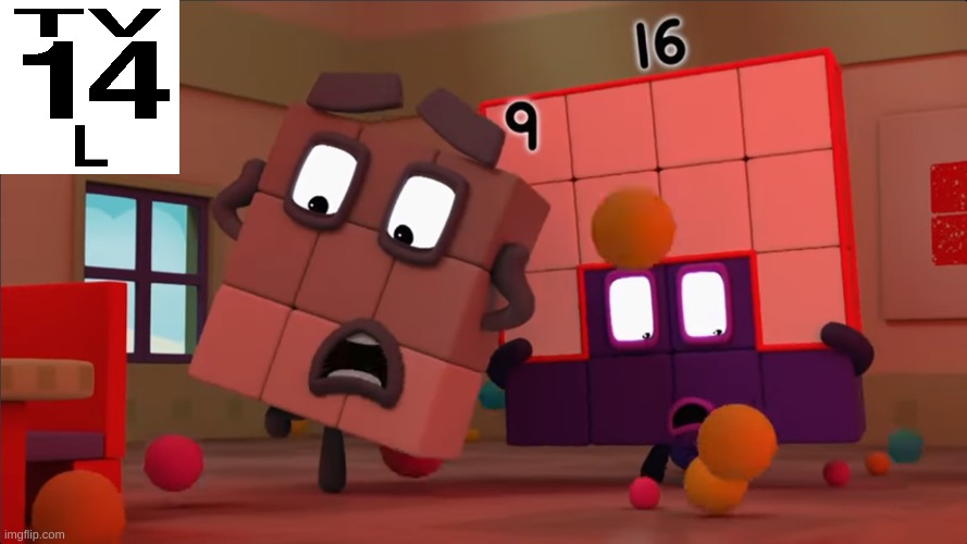TV Rating | image tagged in numberblocks freakout,tv-14-l,tv rating | made w/ Imgflip meme maker