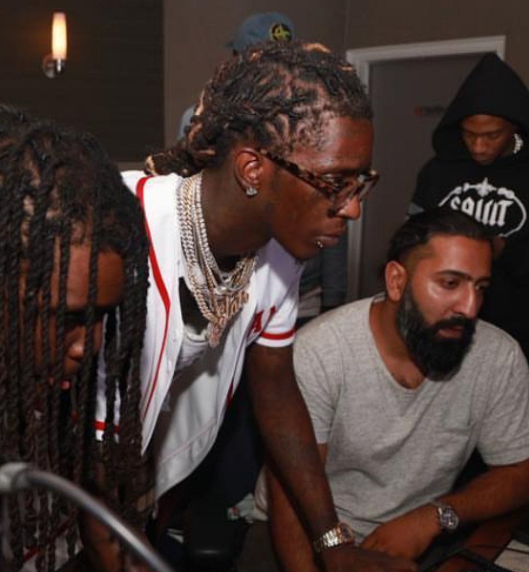 High Quality Young Thug In The Studio Like Blank Meme Template