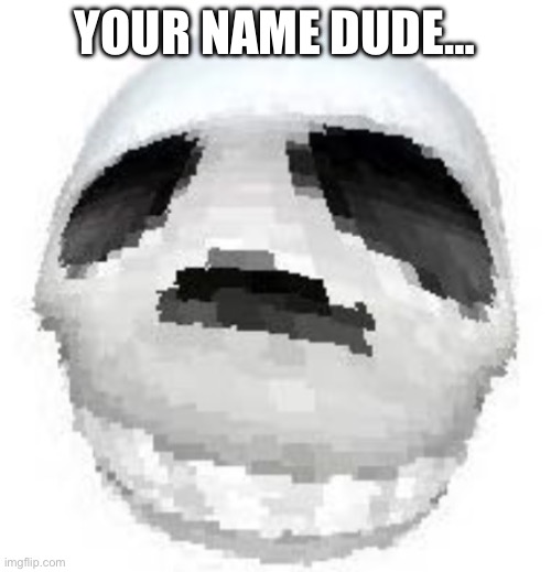 Skoll | YOUR NAME DUDE… | image tagged in skoll | made w/ Imgflip meme maker